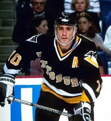 RON FRANCIS Pittsburgh Penguins 1994 CCM Vintage Throwback Away Hockey Jersey 