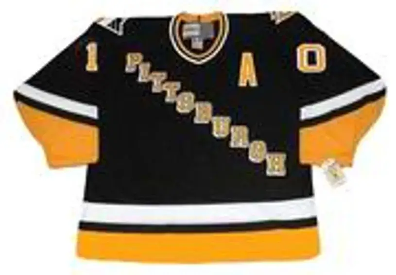 RON FRANCIS Pittsburgh Penguins 1994 CCM Vintage Throwback Away Hockey Jersey 