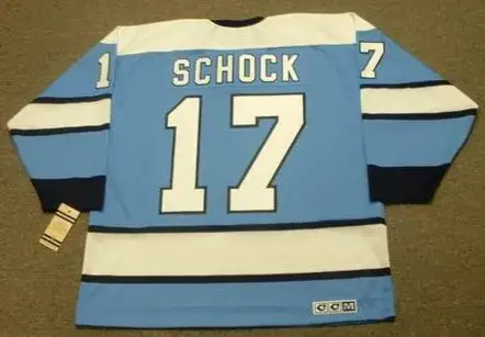 RON SCHOCK Pittsburgh Penguins 1969 CCM Vintage Throwback NHL Hockey Jersey 
