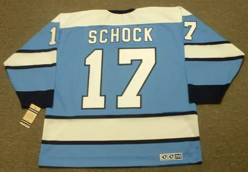 RON SCHOCK Pittsburgh Penguins 1969 CCM Vintage Throwback NHL Hockey Jersey 