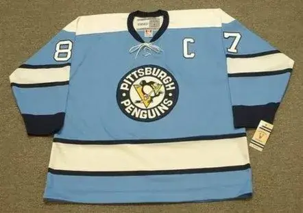 SIDNEY CROSBY Pittsburgh Penguins 1960’s CCM Vintage Throwback NHL Hockey Jersey