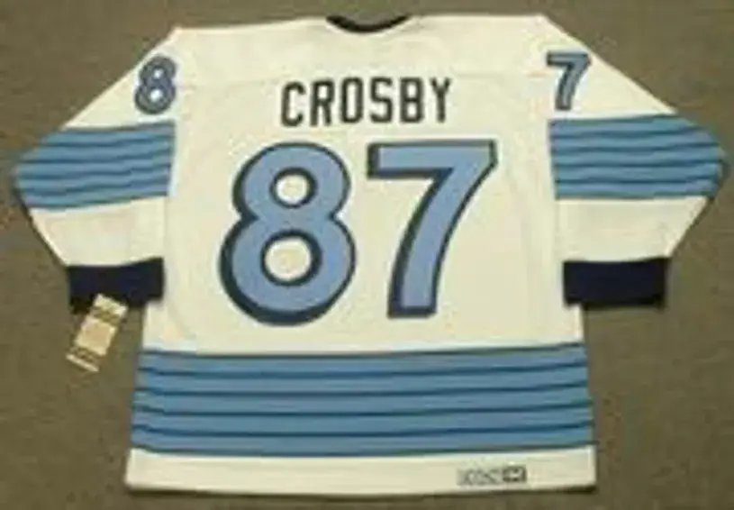 SIDNEY CROSBY Pittsburgh Penguins 1967 CCM Vintage Away NHL Hockey Jersey 