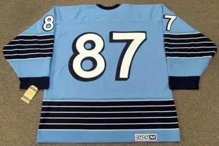 SIDNEY CROSBY Pittsburgh Penguins 1967 CCM Vintage Home NHL Hockey Jersey 