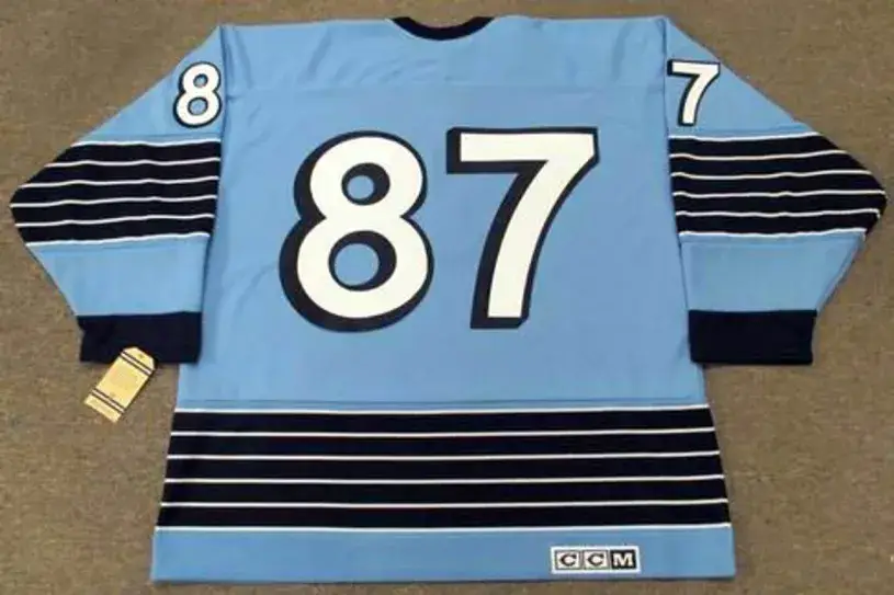 SIDNEY CROSBY Pittsburgh Penguins 1967 CCM Vintage Home NHL Hockey Jersey 