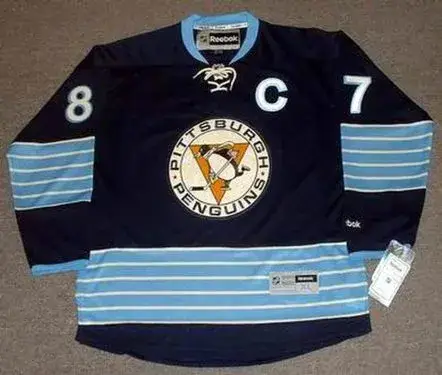 SIDNEY CROSBY Pittsburgh Penguins 2011 Reebok Alternate  Throwback NHL Hockey Jersey