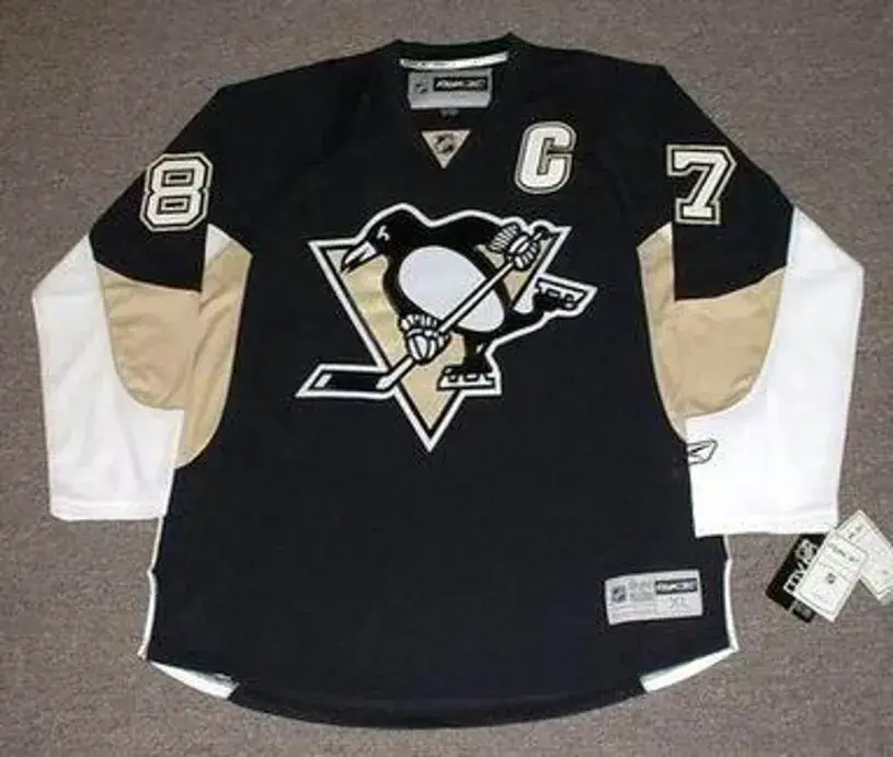 SIDNEY CROSBY Pittsburgh Penguins 2015 Reebok Throwback NHL Hockey Jersey