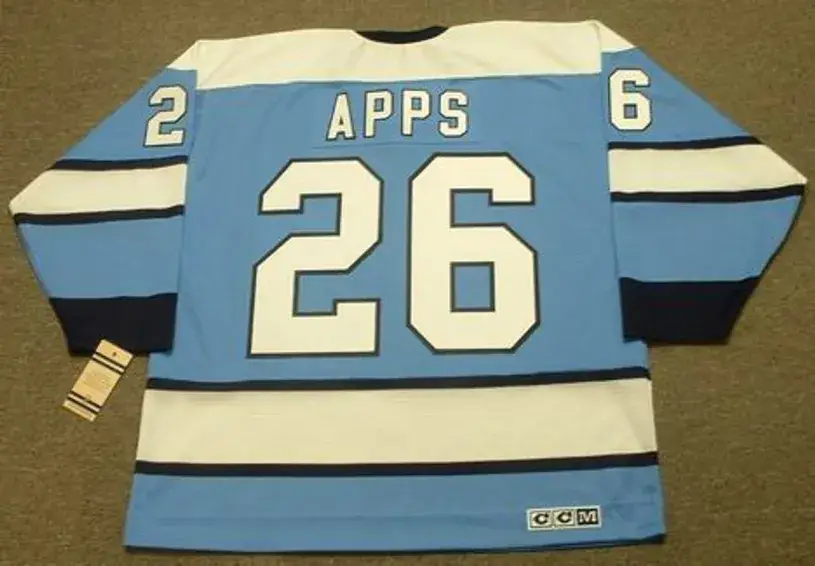 SYL APPS Pittsburgh Penguins 1970 CCM Vintage Throwback NHL Hockey Jersey 