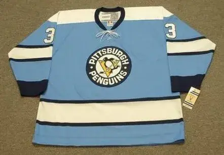 TIM HORTON Pittsburgh Penguins 1971 CCM Vintage Throwback Away NHL Hockey Jersey