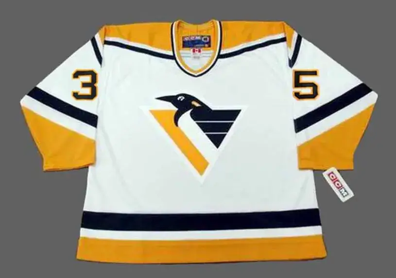 TOM BARRASSO Pittsburgh Penguins 1996 CCM Throwback Home NHL Jersey
