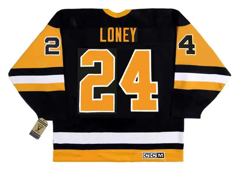 TROY LONEY Pittsburgh Penguins 1992 CCM Vintage Throwback NHL Hockey Jersey 