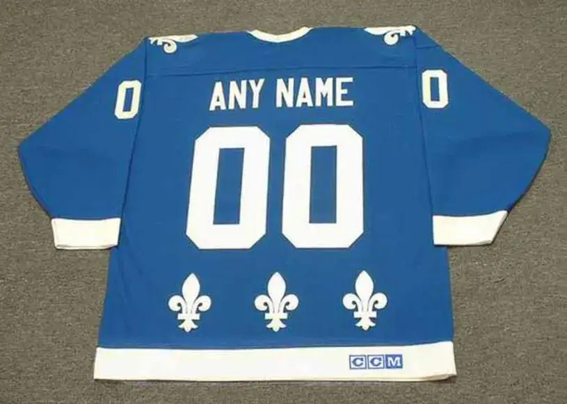 QUEBEC NORDIQUES 1980’s CCM Vintage Away Jersey Customized “Any Name & Number(s)” 