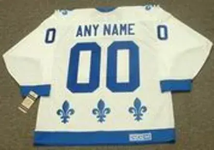 QUEBEC NORDIQUES 1980’s CCM Vintage Home Jersey Customized “Any Name & Number” 
