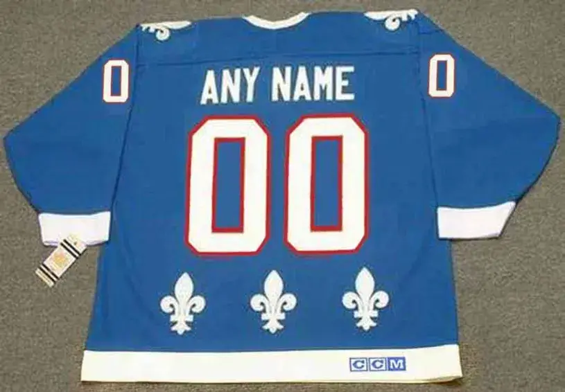 QUEBEC NORDIQUES 1990’s CCM Vintage Away Jersey Customized “Any Name & Number” 