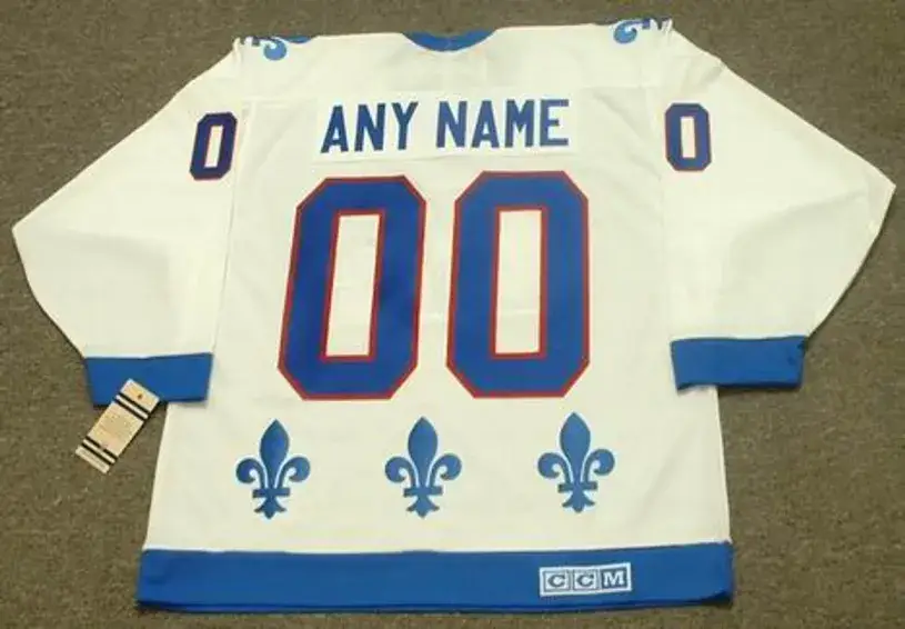 QUEBEC NORDIQUES 1990’s CCM Vintage Home Jersey Customized “Any Name & Number(s)” 