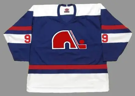 REAL CLOUTIER Quebec Nordiques 1974 WHA Throwback Hockey Jersey