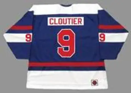 REAL CLOUTIER Quebec Nordiques 1974 WHA Throwback Hockey Jersey 