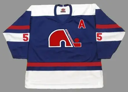 REJEAN HOULE Quebec Nordiques 1974 WHA Throwback Hockey Jersey