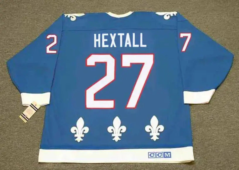 RON HEXTALL Quebec Nordiques 1992 Away CCM Throwback NHL Hockey Jersey 
