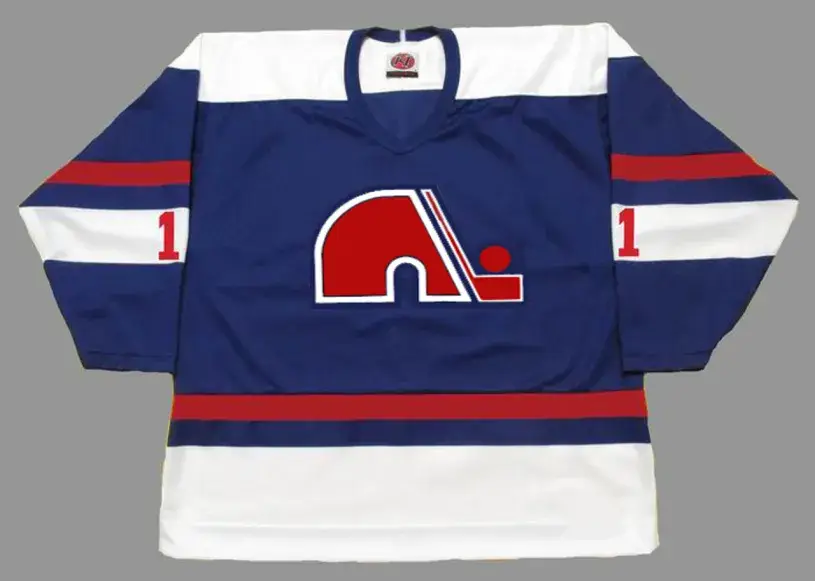 SERGE AUBRY Quebec Nordiques 1974 WHA Throwback Hockey Jersey