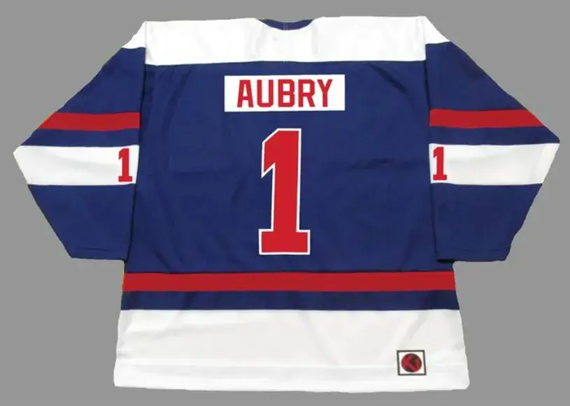 SERGE AUBRY Quebec Nordiques 1974 WHA Throwback Hockey Jersey 