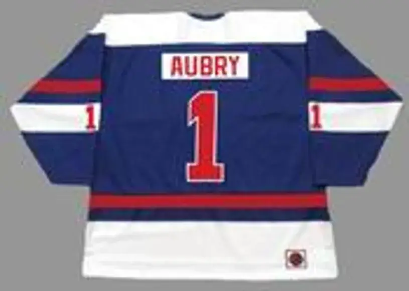 SERGE AUBRY Quebec Nordiques 1974 WHA Throwback Hockey Jersey 