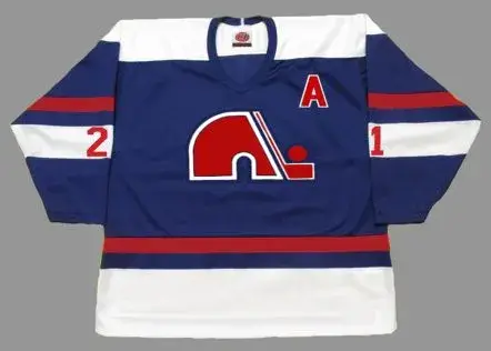 SERGE BERNIER Quebec Nordiques 1974 WHA Throwback Hockey Jersey