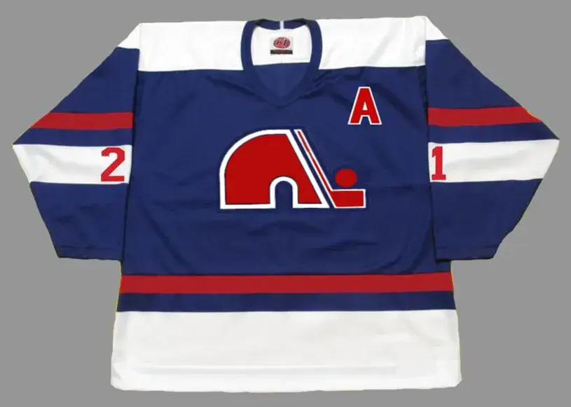 SERGE BERNIER Quebec Nordiques 1974 WHA Throwback Hockey Jersey