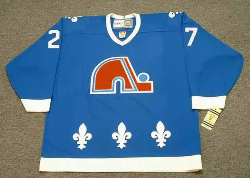 WILF PAIEMENT Quebec Nordiques 1984 Away CCM Throwback NHL Hockey Jersey