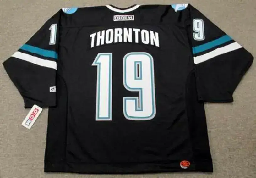 JOE THORNTON San Jose Sharks 2006 CCM Throwback Alternate NHL Jersey 