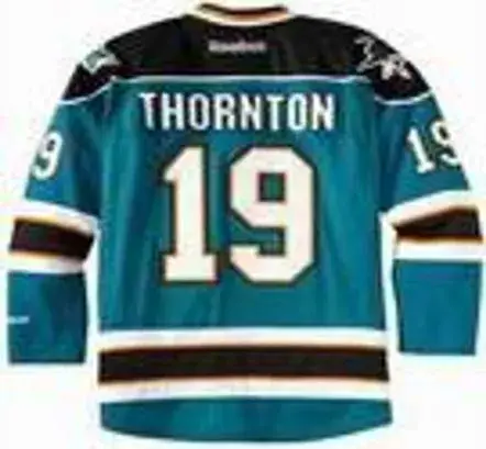JOE THORNTON San Jose Sharks 2012 REEBOK Throwback NHL Hockey Jersey 
