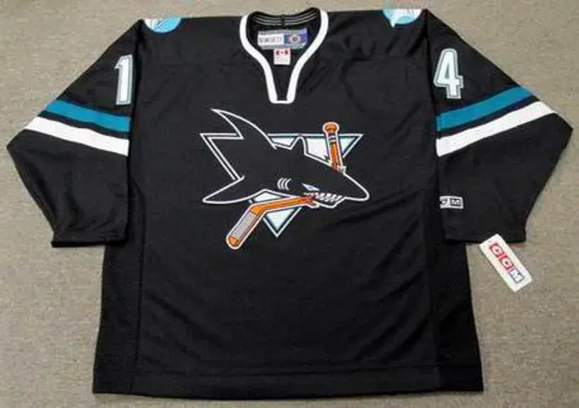 JONATHAN CHEECHOO San Jose Sharks 2005 CCM Throwback Alternate NHL Jersey