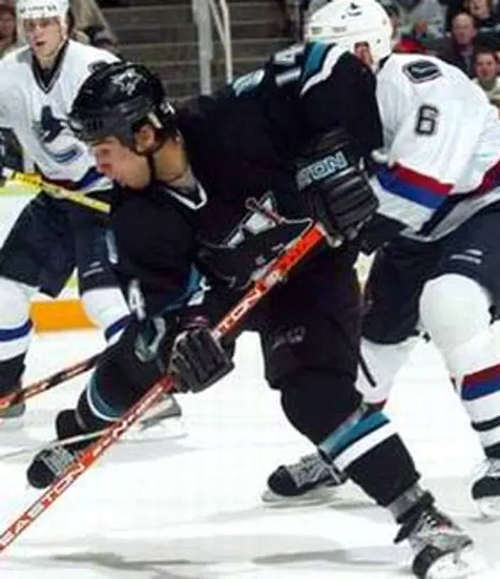 JONATHAN CHEECHOO San Jose Sharks 2005 CCM Throwback Alternate NHL Jersey 