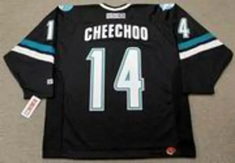 JONATHAN CHEECHOO San Jose Sharks 2005 CCM Throwback Alternate NHL Jersey 
