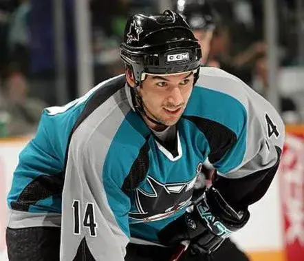 JONATHAN CHEECHOO San Jose Sharks 2006 CCM Throwback NHL Home Hockey Jersey 