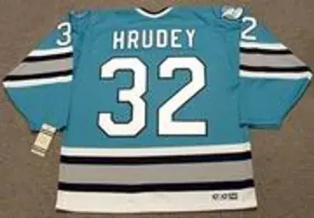KELLY HRUDEY San Jose Sharks 1996 CCM Vintage Throwback NHL Hockey Jersey 