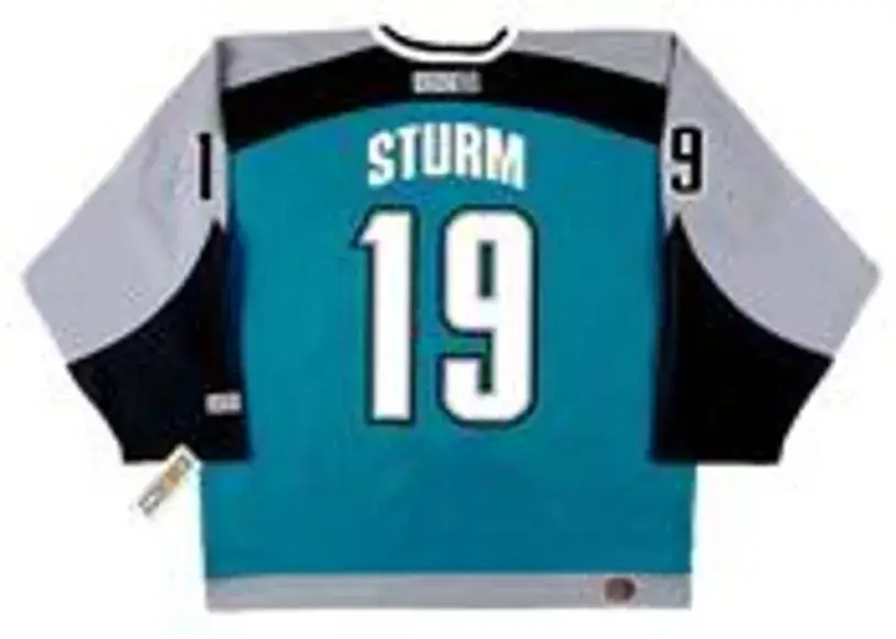 MARCO STURM San Jose Sharks 2002 CCM Throwback NHL Home Hockey Jersey 