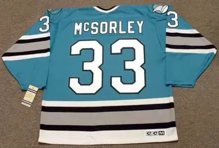 MARTY McSORLEY San Jose Sharks 1997 CCM Vintage Throwback NHL Hockey Jersey 