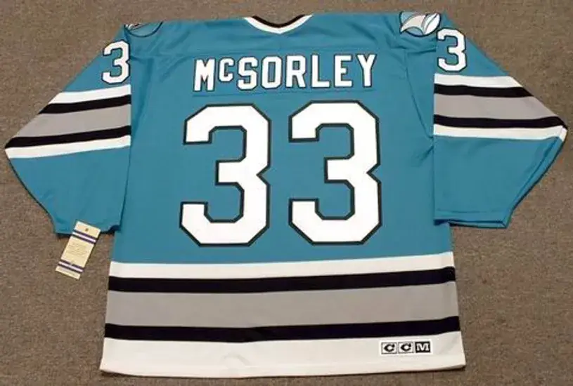 MARTY McSORLEY San Jose Sharks 1997 CCM Vintage Throwback NHL Hockey Jersey 
