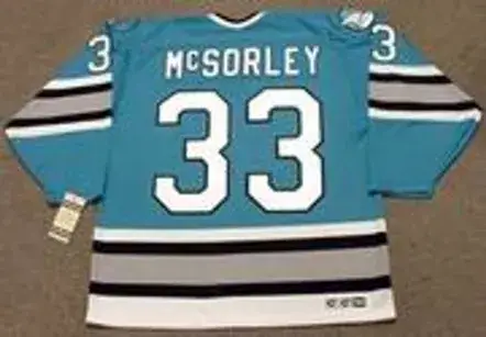 MARTY McSORLEY San Jose Sharks 1997 CCM Vintage Throwback NHL Hockey Jersey 