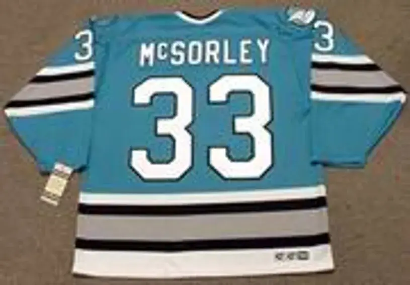 MARTY McSORLEY San Jose Sharks 1997 CCM Vintage Throwback NHL Hockey Jersey 
