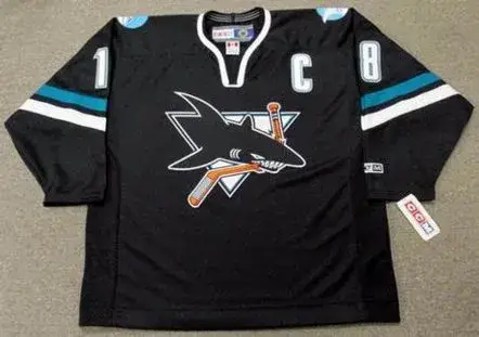 MIKE RICCI San Jose Sharks 2003 CCM Throwback Alternate NHL Jersey