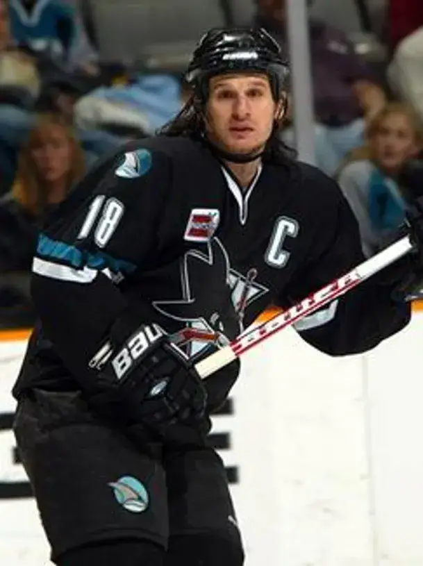 MIKE RICCI San Jose Sharks 2003 CCM Throwback Alternate NHL Jersey 