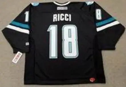 MIKE RICCI San Jose Sharks 2003 CCM Throwback Alternate NHL Jersey 