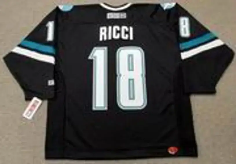MIKE RICCI San Jose Sharks 2003 CCM Throwback Alternate NHL Jersey 