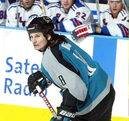 MIKE RICCI San Jose Sharks 2003 CCM Throwback NHL Home Hockey Jersey 