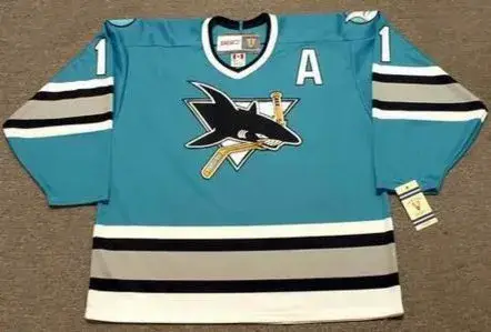 OWEN NOLAN San Jose Sharks 1996 CCM Vintage Throwback NHL Hockey Jersey