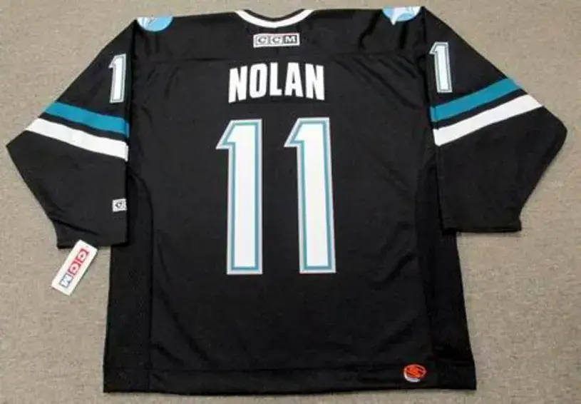 OWEN NOLAN San Jose Sharks 2001 CCM Throwback Alternate NHL Jersey 