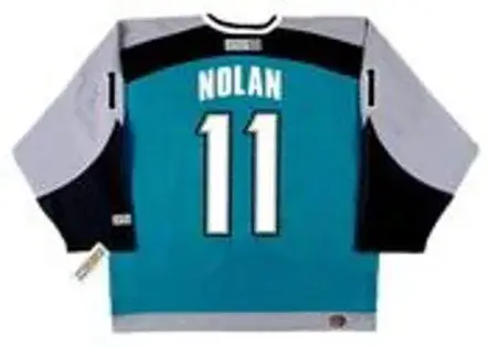 OWEN NOLAN San Jose Sharks 2001 CCM Throwback NHL Home Hockey Jersey 
