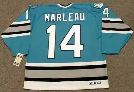 PATRICK MARLEAU San Jose Sharks 1997 CCM Vintage NHL Hockey Jersey 