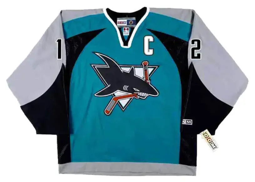 PATRICK MARLEAU San Jose Sharks 2005 CCM Throwback NHL Home Hockey Jersey